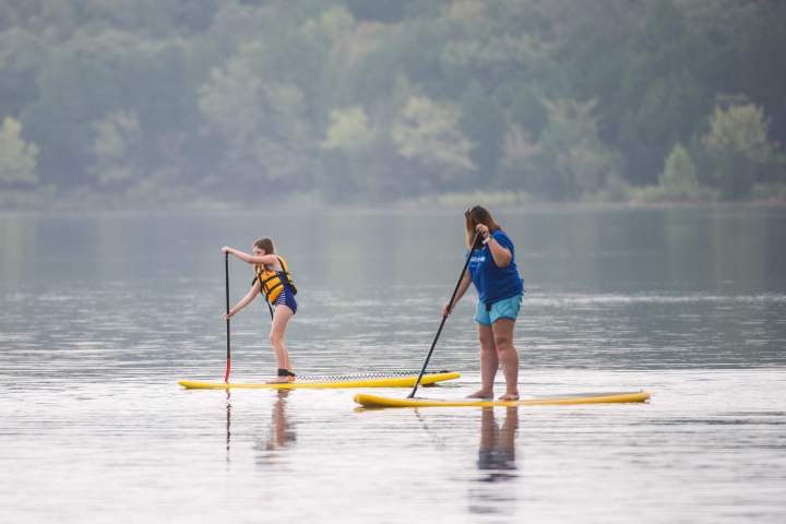 paddleboarders